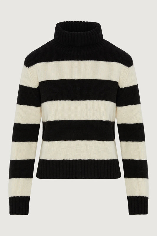 Jasper Conran "Gemma" Chunky Roll Neck Striped