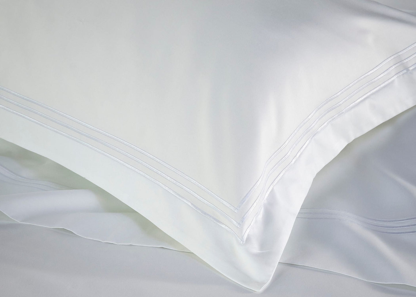 Christy "500TC Luxury Supima" Bed Linen with White Triple Embroidery
