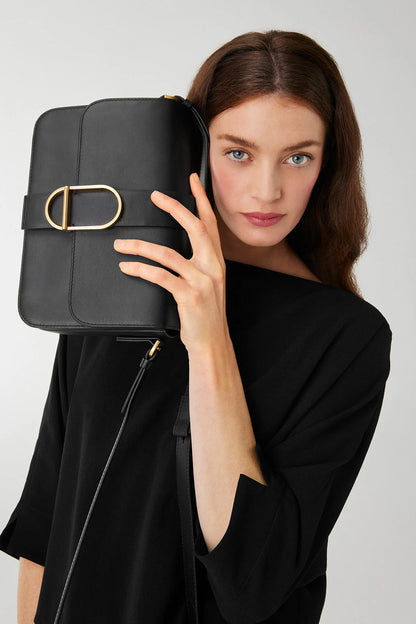 Jasper Conran Beatrix Flap Over Leather Cross Body