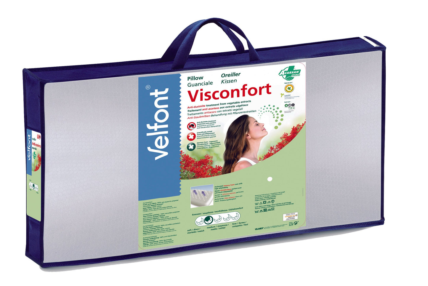 Velfont "Visconfort" Standard Memory Foam Pillow