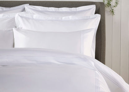 Christy "500TC Luxury Supima" Bed Linen with White Triple Embroidery