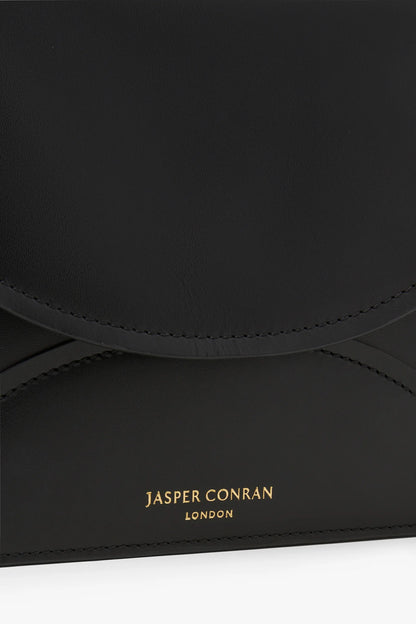 Jasper Conran Darcey Leather Double Flap Cross Body Bag