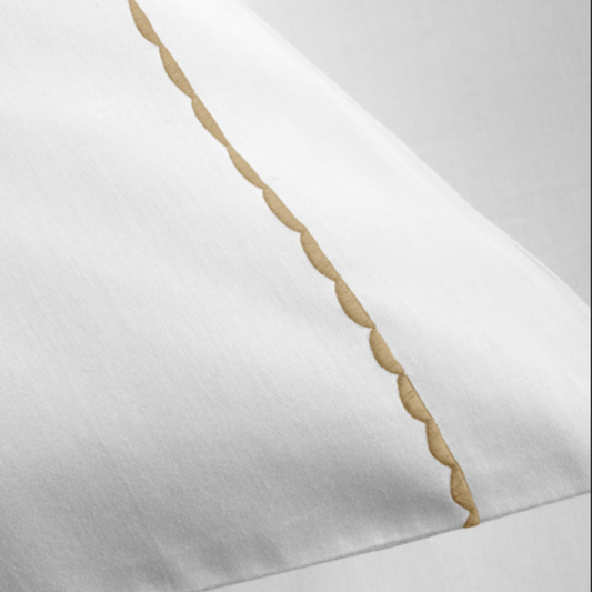 Christy "Madison" Duvet Cover Sets in Gold Embroidery