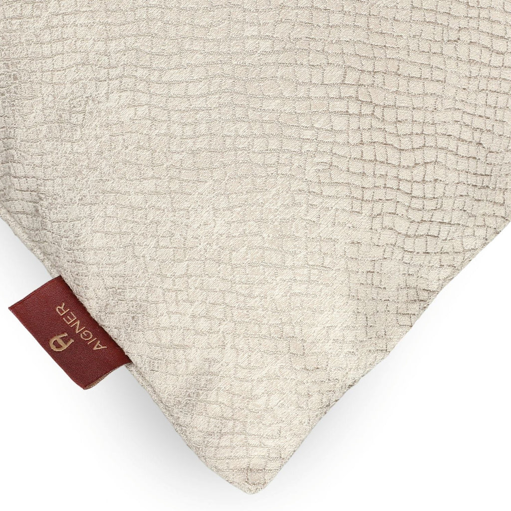 Neat Decorative Filled Cushion in Cream