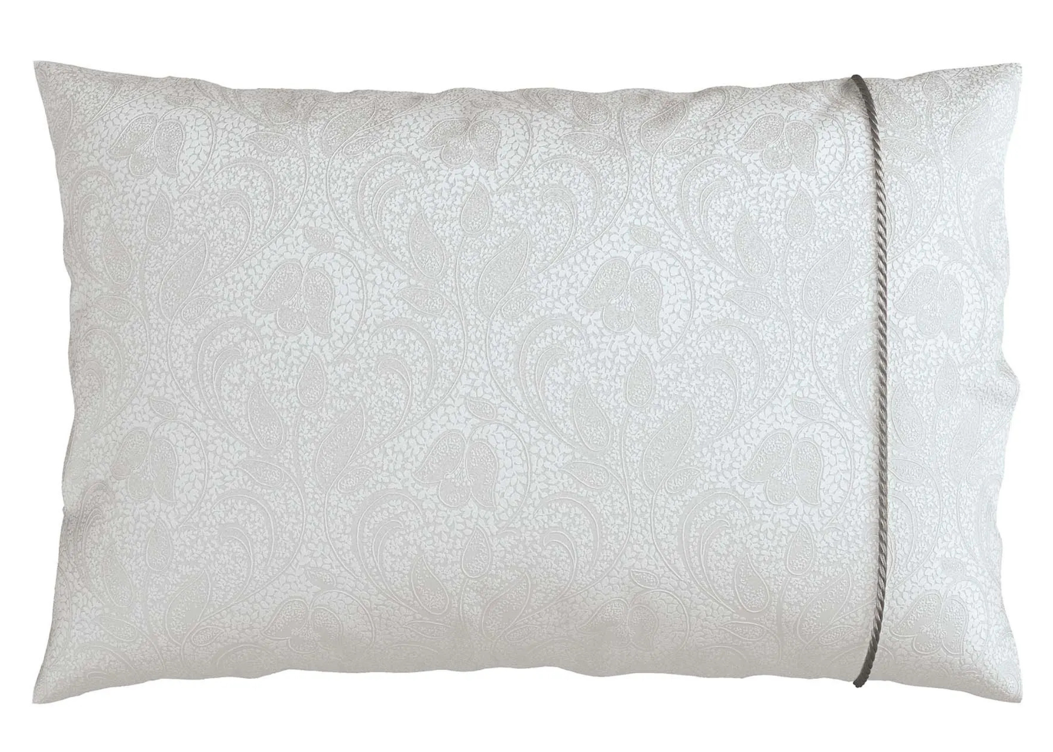 Bedeck of Belfast "Ashleigh" Duvet Cover and Oxford Pillowcase in Platinum