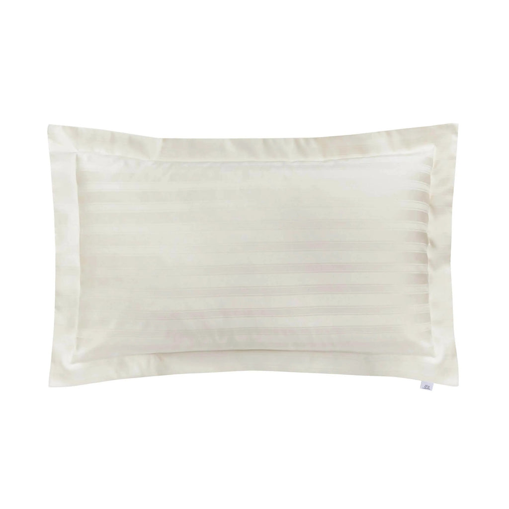 Adan 1000TC Egyptian Cotton Stripe Pillowcase in Chalk (Cream)
