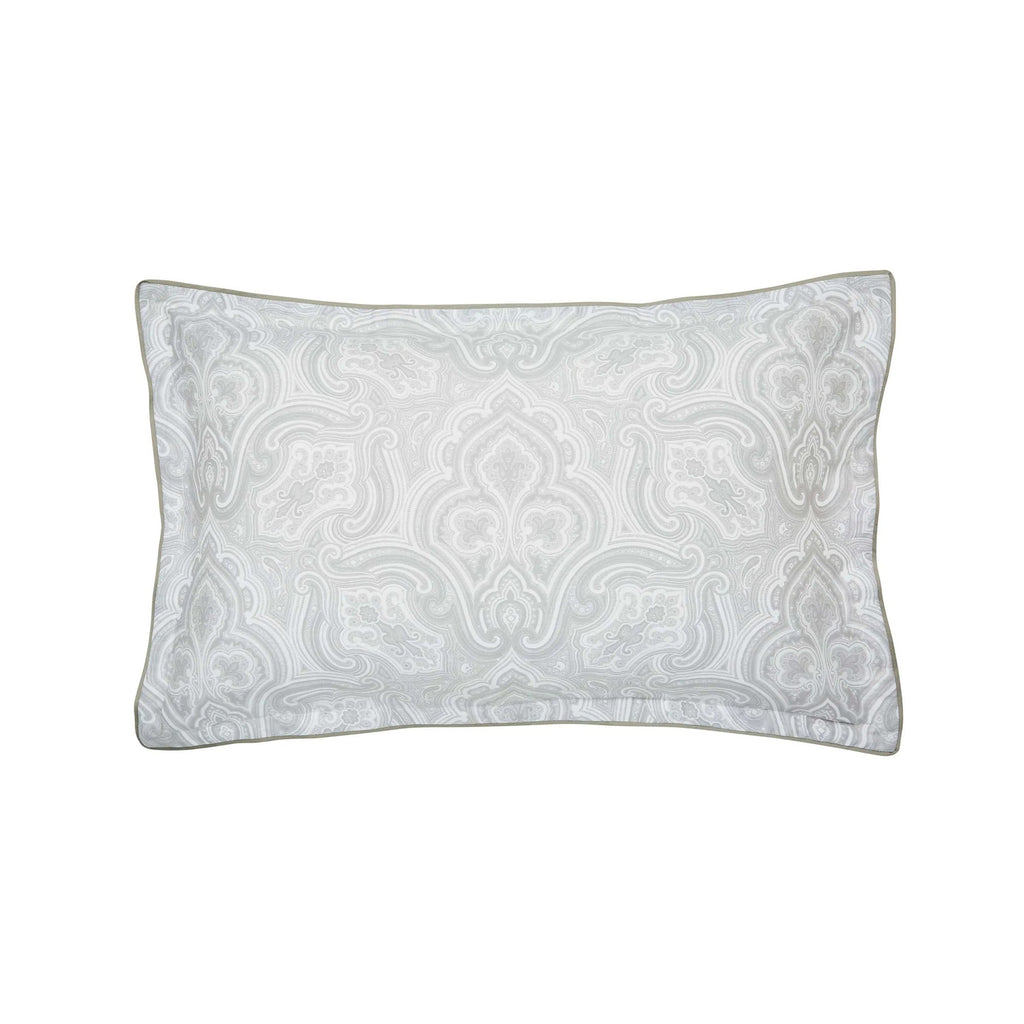 Amalia Duvet Cover Set in Silver/White
