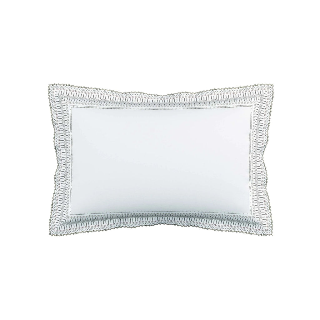 Astrid Duvet Cover Set in White/Silver