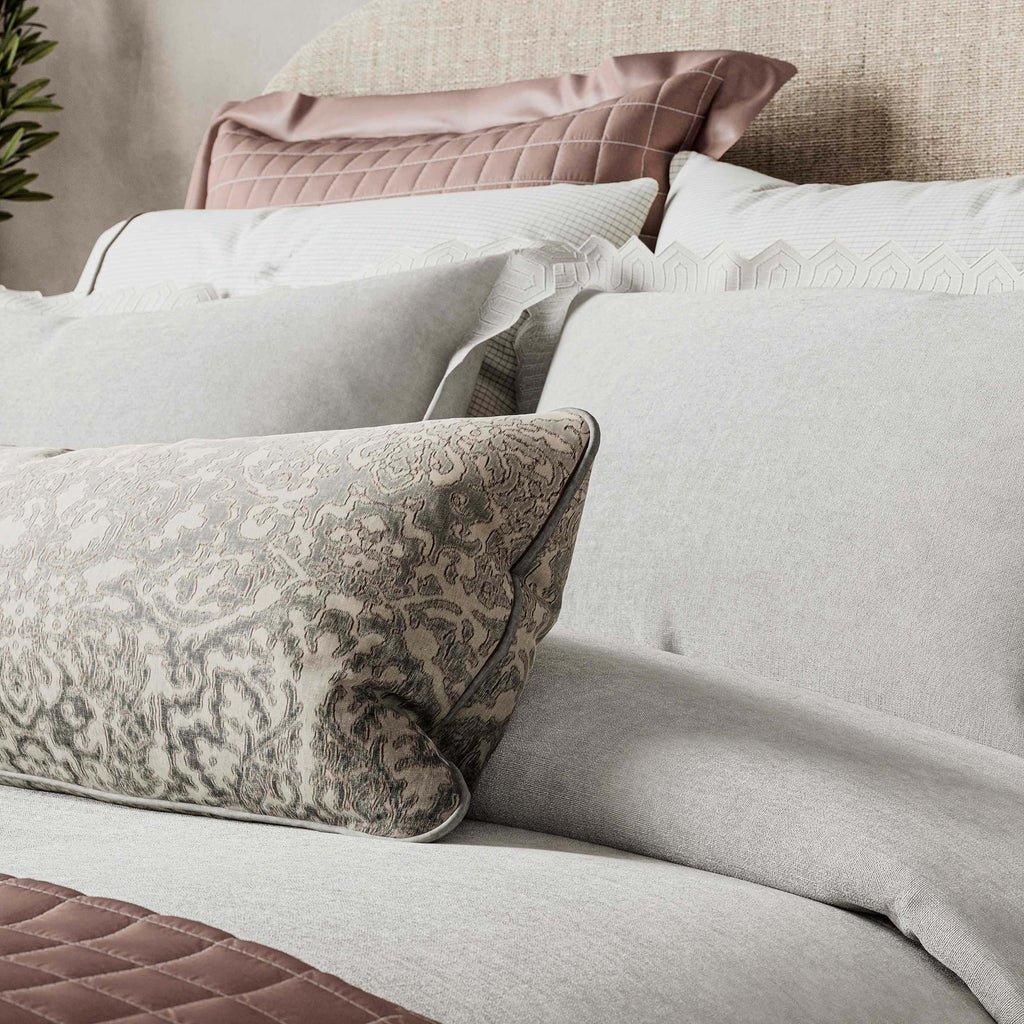 Avita Geo Scallop Pillowcase in White