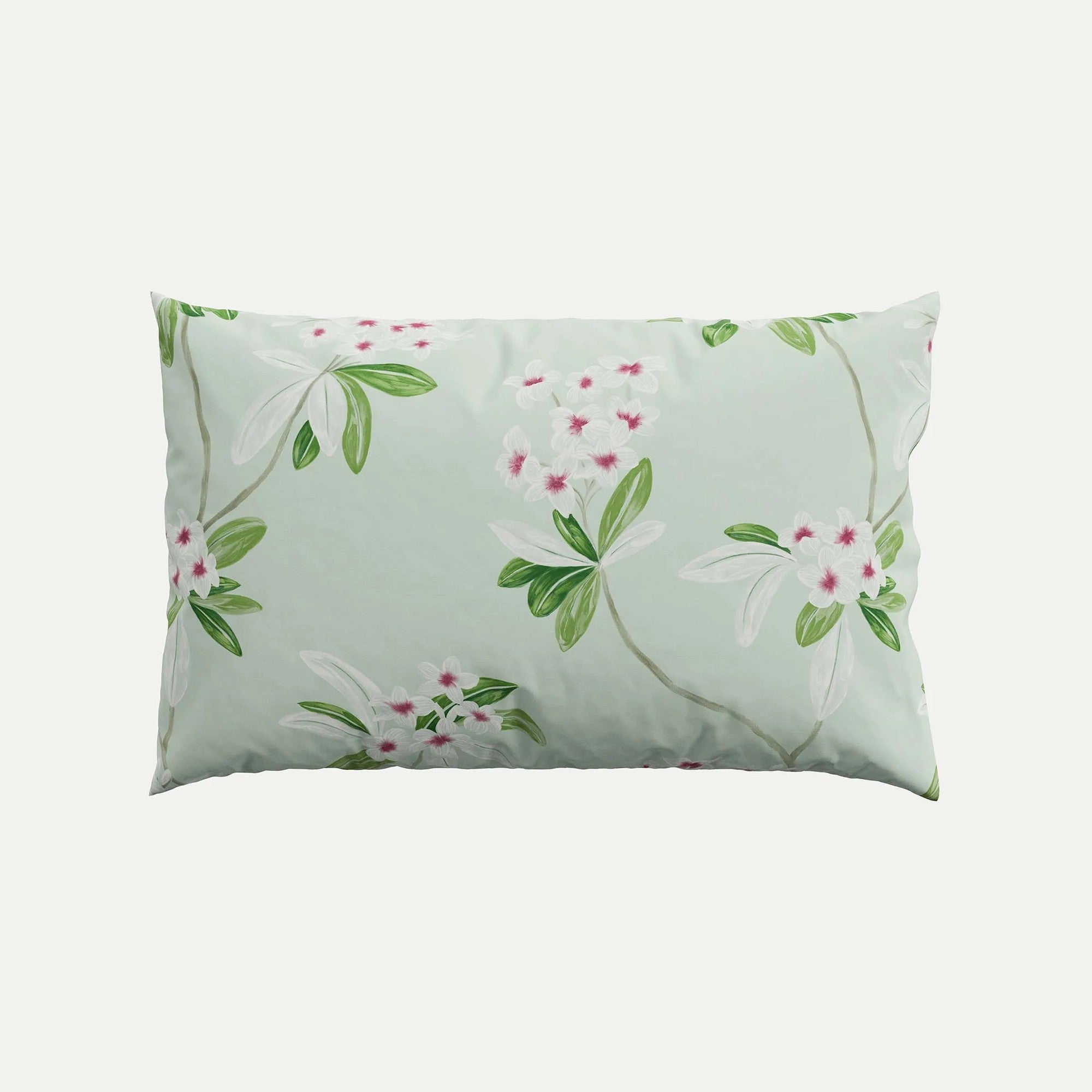 Oleander Filled Cushion in Aqua