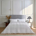 Sierra Dobby Duvet Cover Set in White