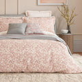 Bedeck of Belfast "Celina" Duvet Cover and Oxford Pillowcase in Coral