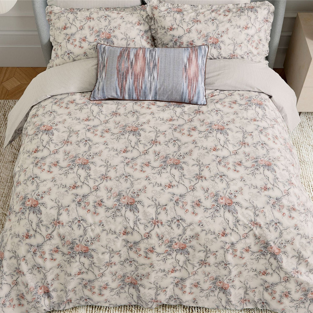 Estelle Duvet Cover Set in Red