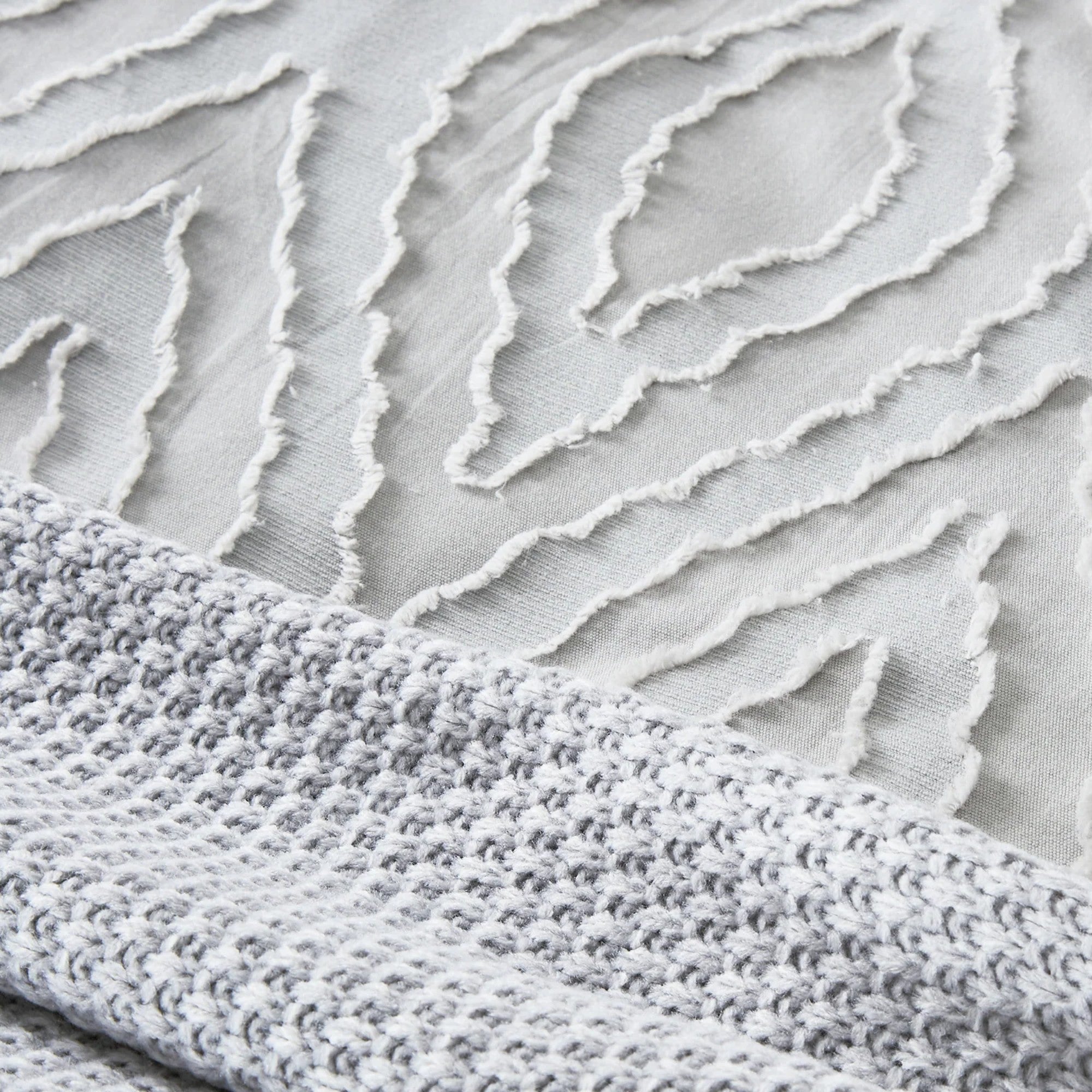 Bedeck of Belfast "Gia" Duvet Cover and Oxford Pillowcase in Silver