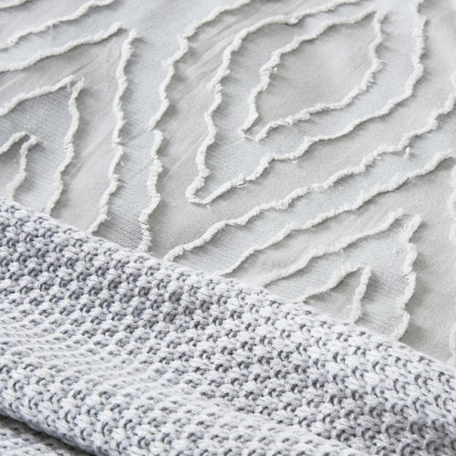 Bedeck of Belfast "Gia" Duvet Cover and Oxford Pillowcase in Silver