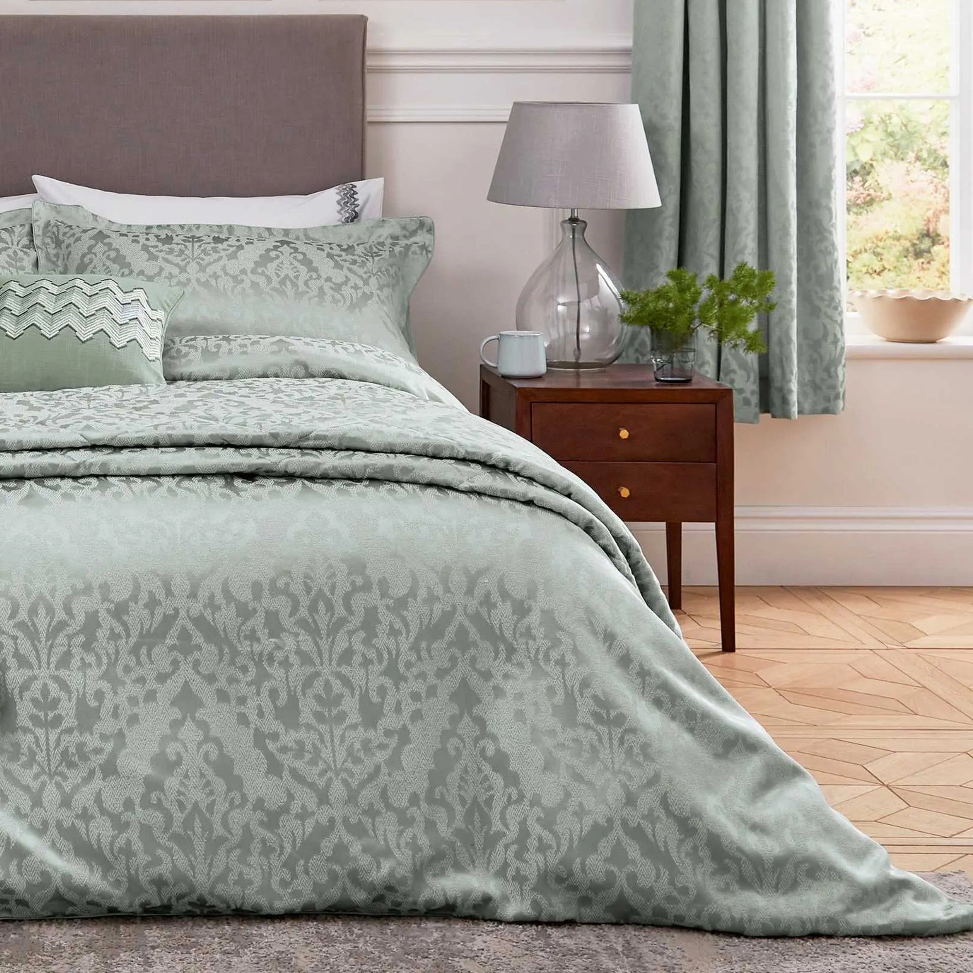 Kadir Duvet Cover Set in Sage
