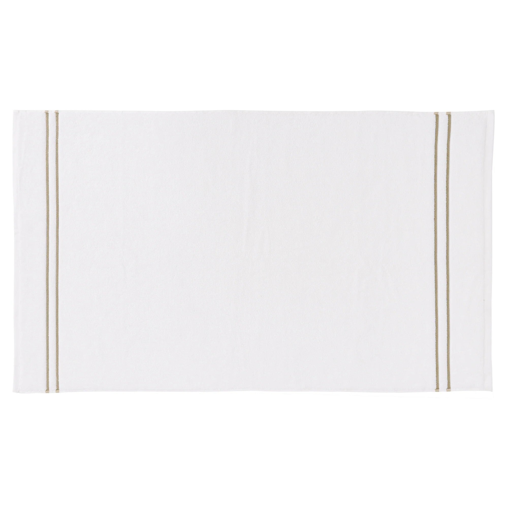 Bedeck of Belfast "Murano" Bath Towels in White/Truffle