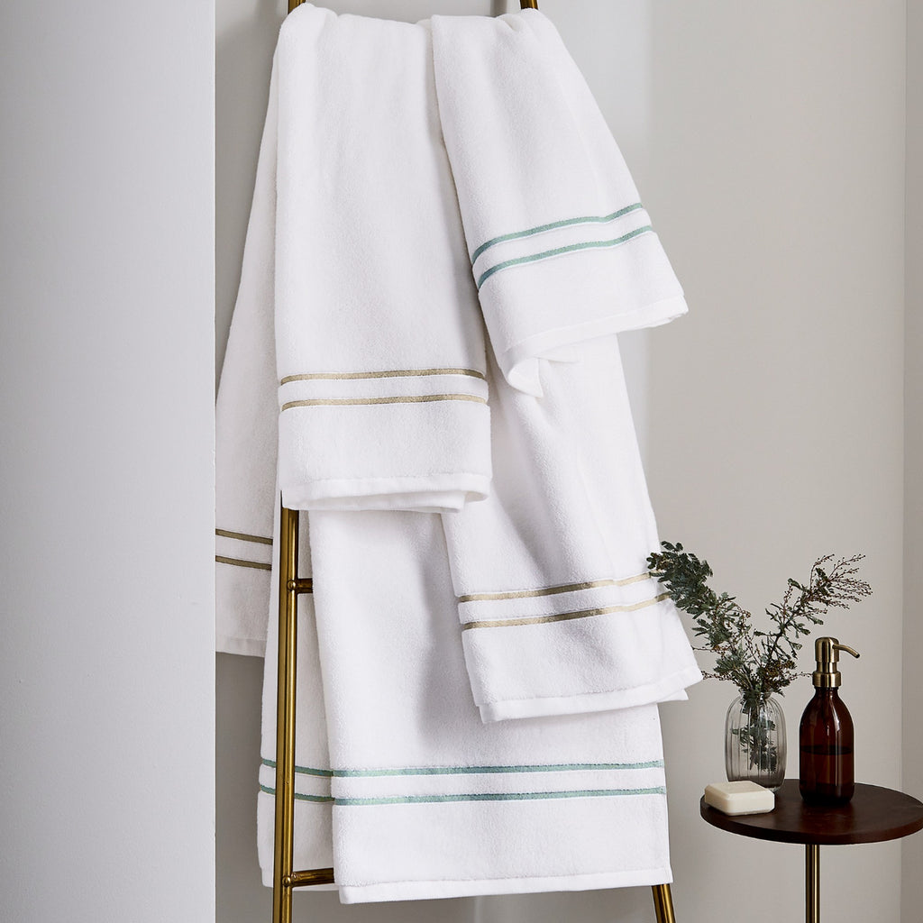 Murano Bath Towels in Celadon (Pale Green)