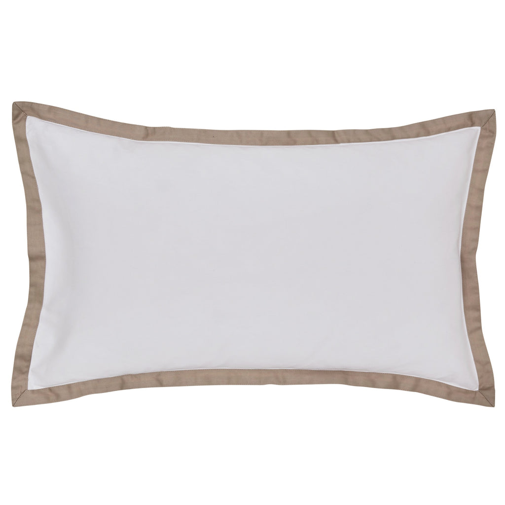 Olenna Duvet Cover Set in Truffle/Chalk