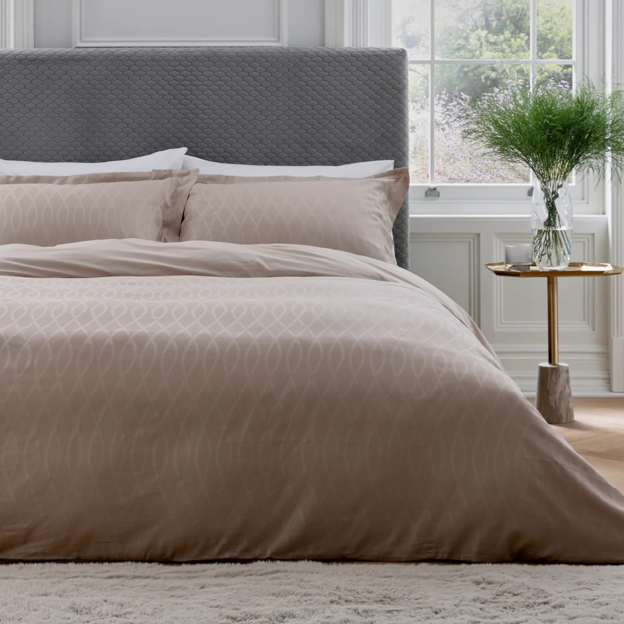 Bedeck of Belfast "Ravello" Duvet Cover Set in Truffle