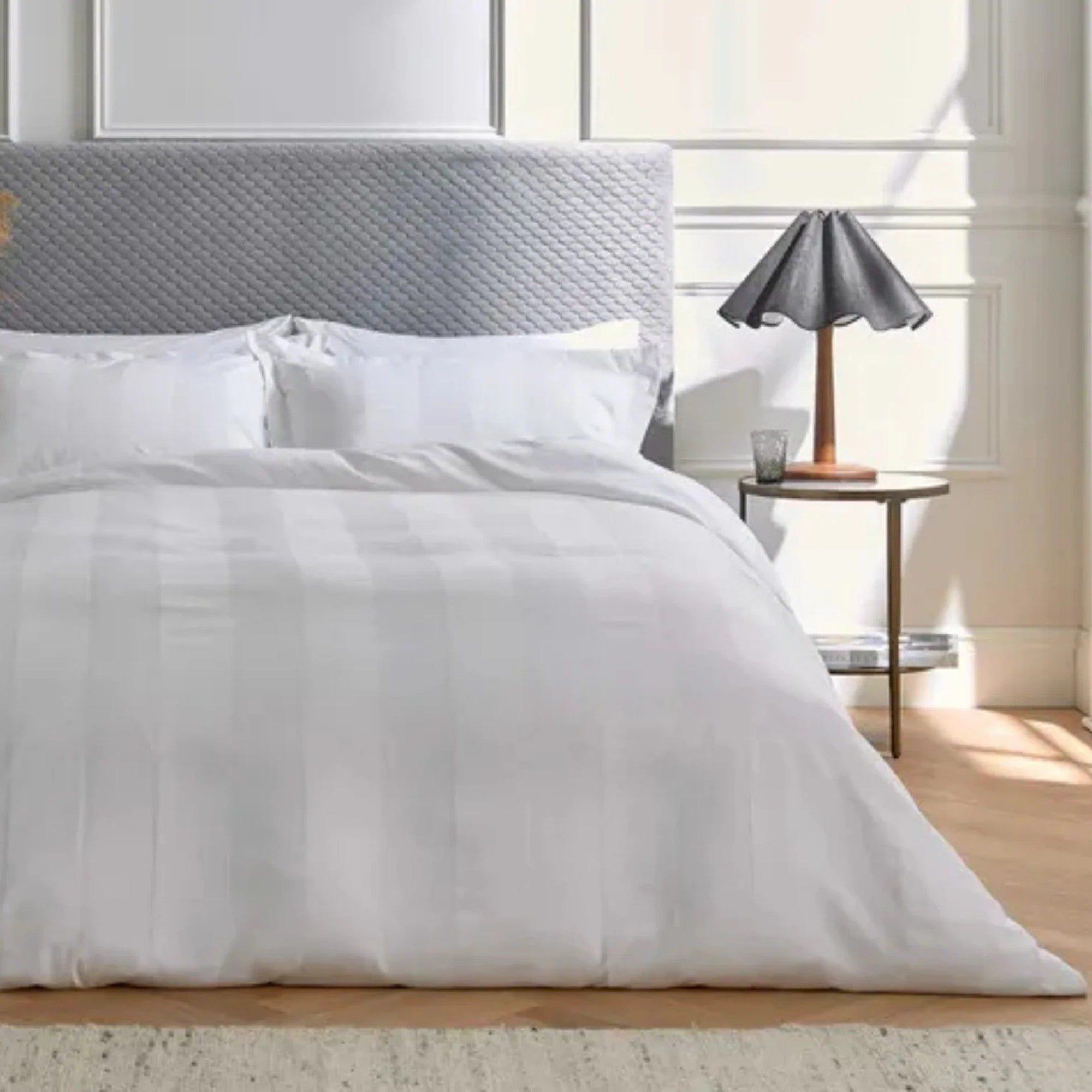 Bedeck of Belfast "Sierra Dobby" Duvet Cover Set in White