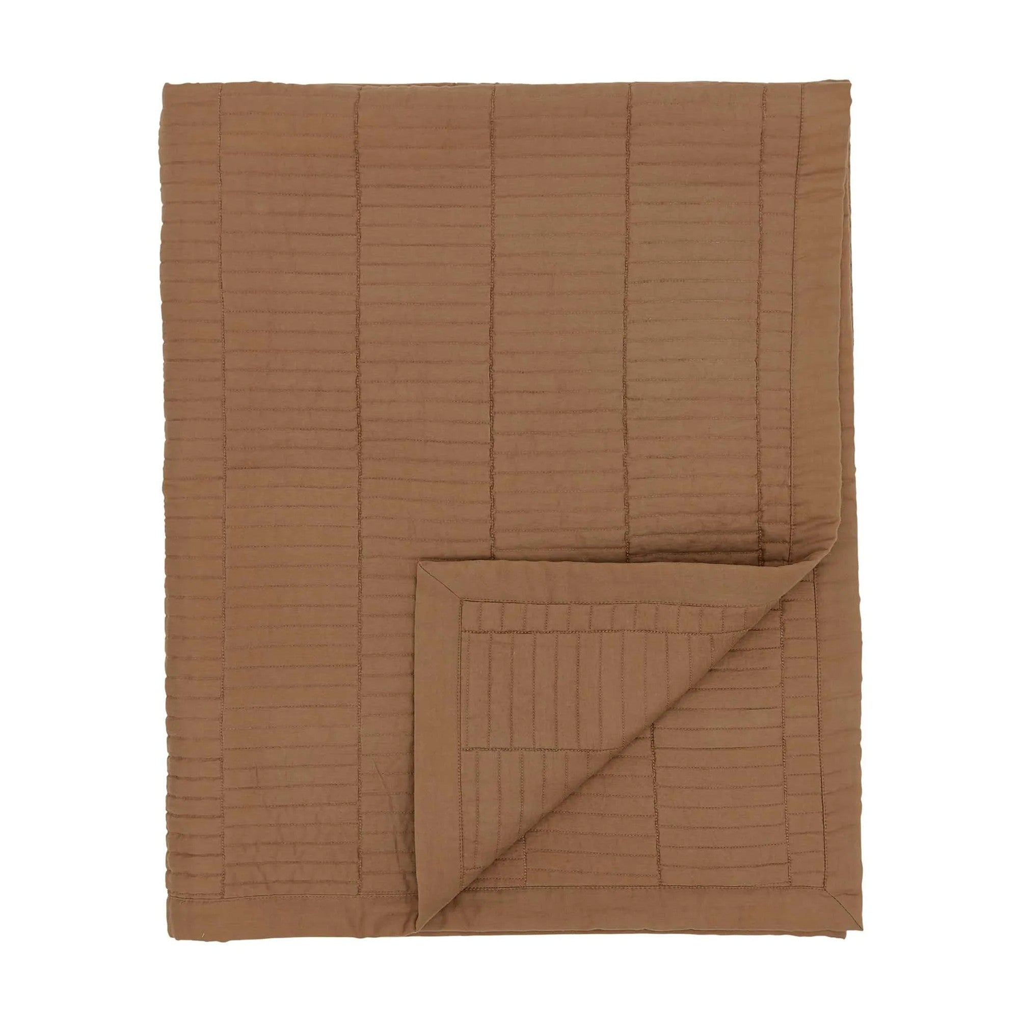 Zenda Quilted Throw in Tan