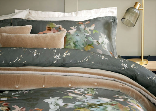 Christy "Botanical" Duvet Cover Sets in Forest