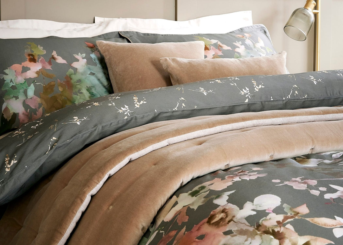 Christy "Botanical" Duvet Cover Sets in Forest