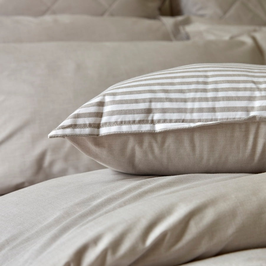 Christy "Stornoway Chambray" Duvet Cover Sets in Stone (Beige)