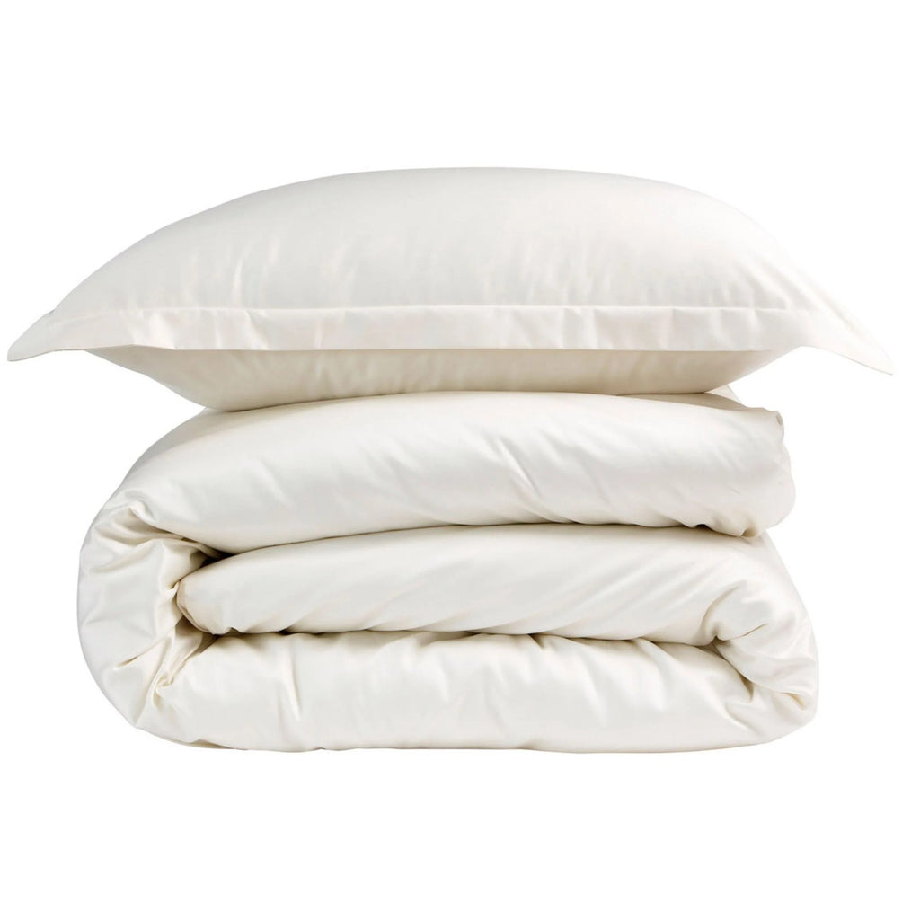 400TC Sateen Duvet Cover in Ivory