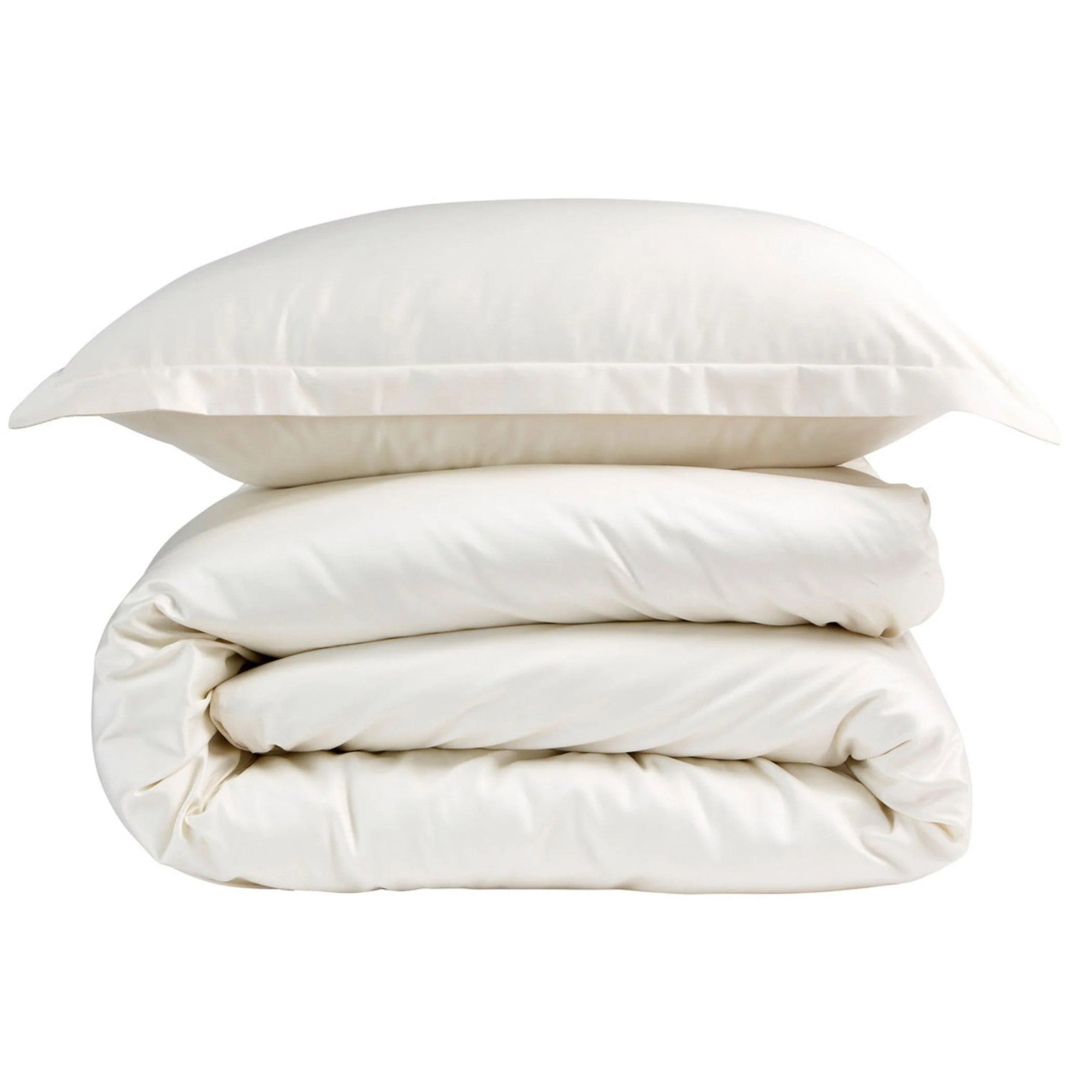 Christy "400 TC Sateen" Plain Dyed Sheets in Ivory (cream)