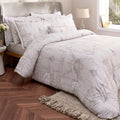 Ambroise Oyster Comforter & Sheet Set in Cream/Silver