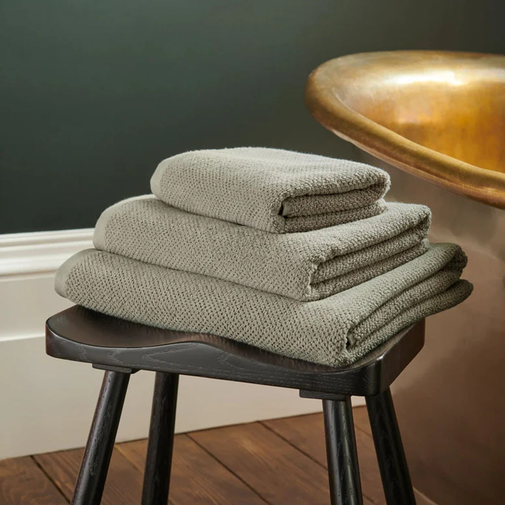 Brixton Bath Towels Collection in Pebble