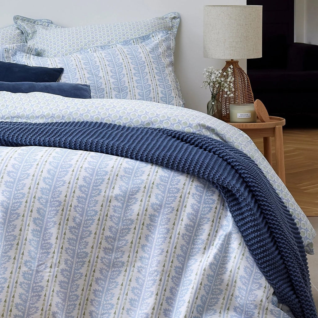 Folia Duvet Cover Sets in Powder Blue