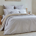 Christy "Lerwick Stripe" Duvet Cover Sets in Stone