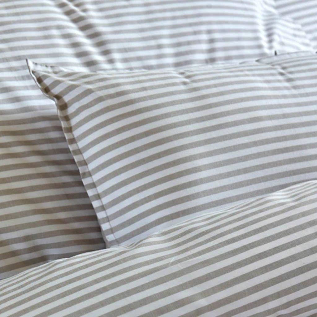 Christy "Lerwick Stripe" Duvet Cover Sets in Stone