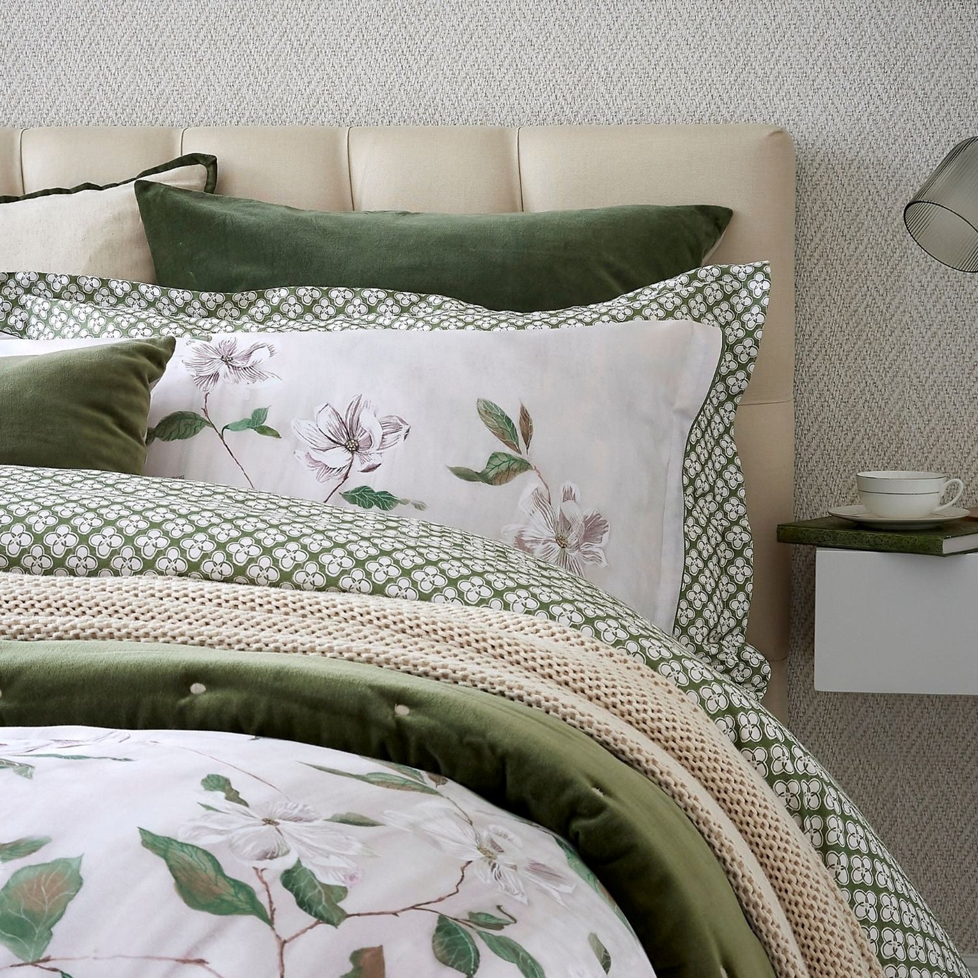Magnolia Duvet Cover Sets in Olive