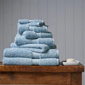 Christy "Renaissance" Egyptian Cotton Bath Towels Collection in Soft Chambray Blue