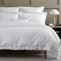 Scallop Edge Duvet Cover Sets in Oyster