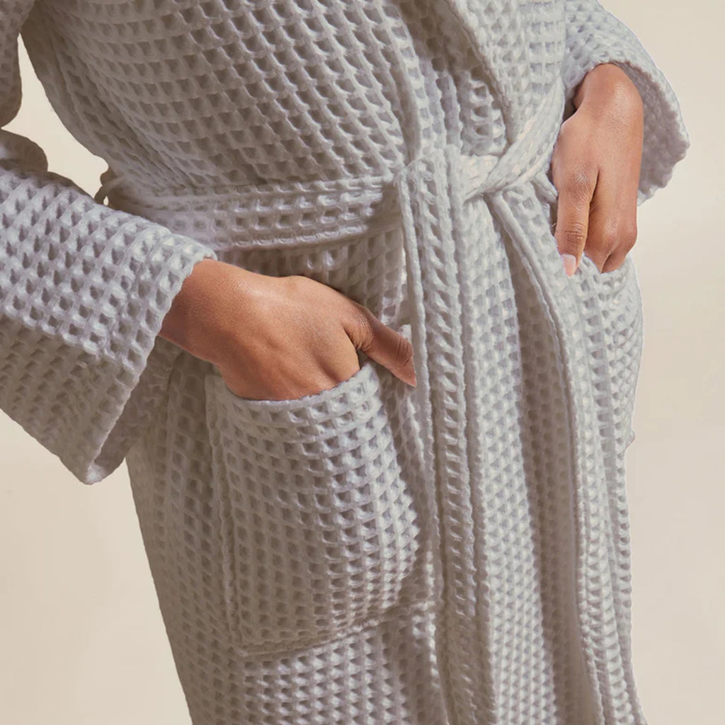 Christy "Waffle" Bathrobe in Grey