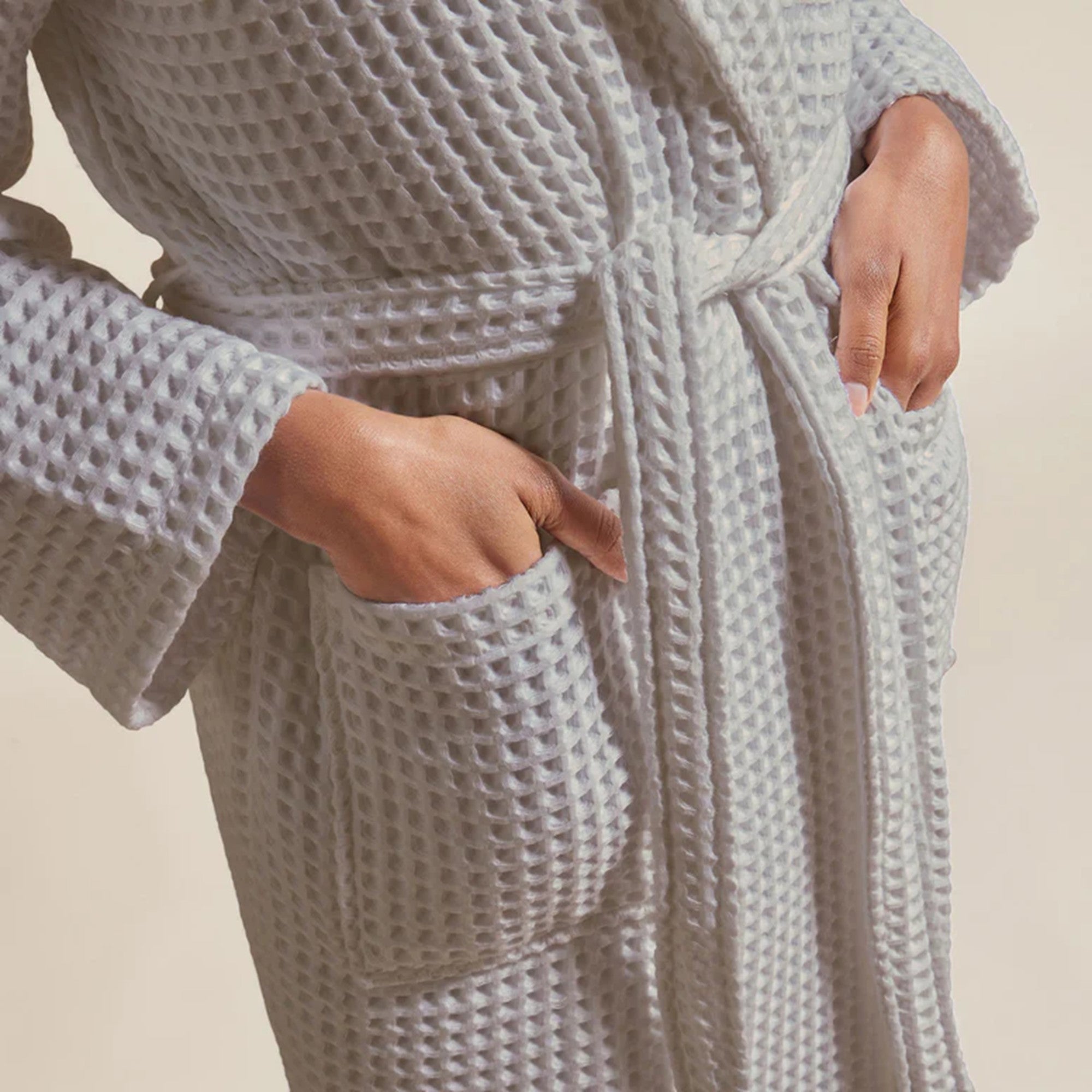 Christy "Waffle" Bathrobe in Grey