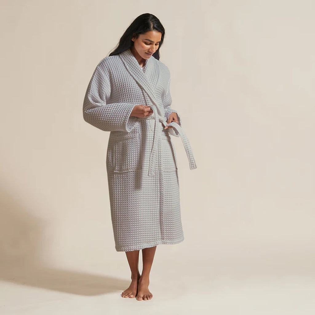 Christy "Waffle" Bathrobe in Grey