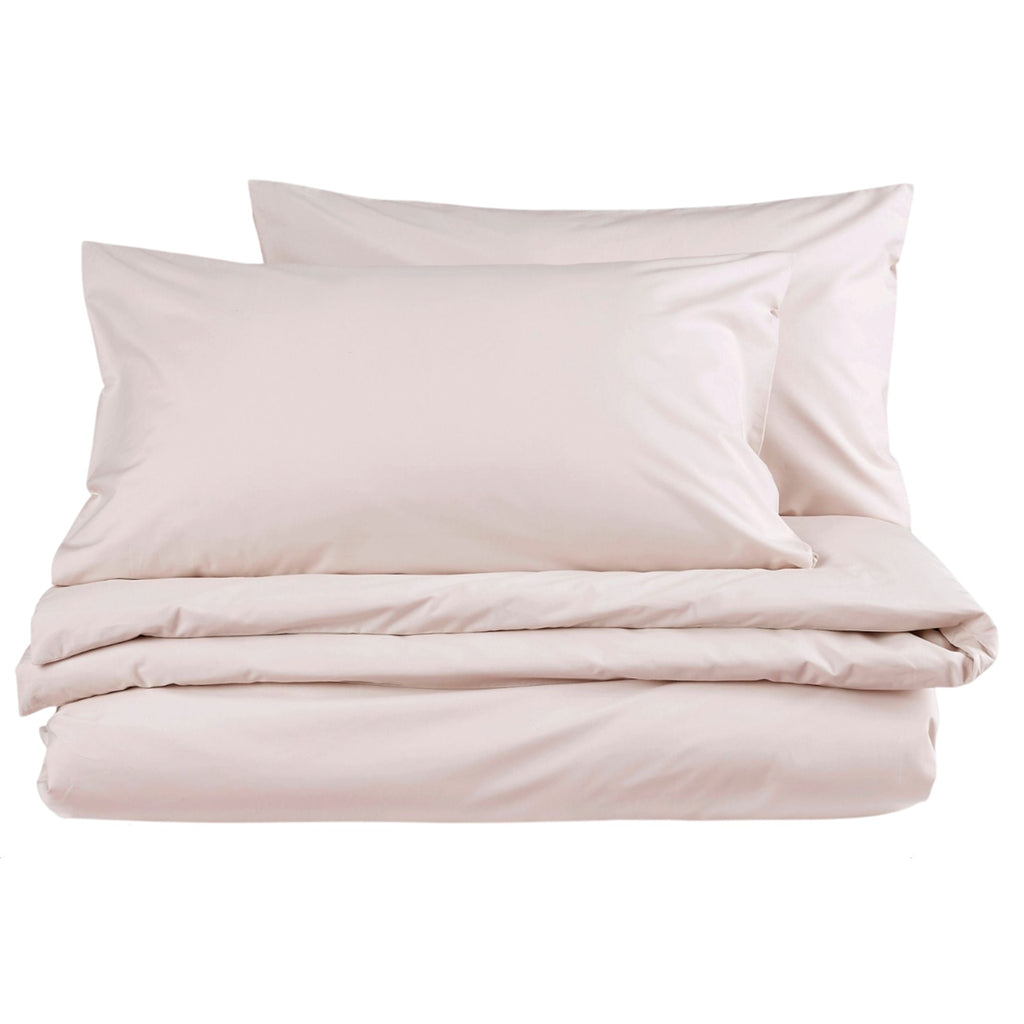 200TC Organic Plain Dyed Sheets & Duvet Covers in Powder Pink