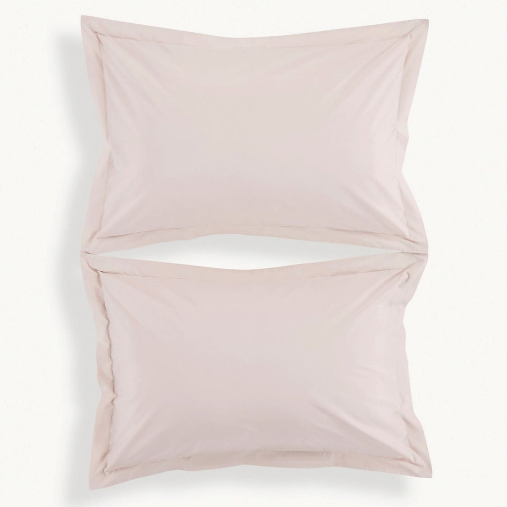 200TC Organic Plain Dyed Sheets & Duvet Covers in Powder Pink