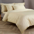 400 TC Sateen Plain Dyed Sheets in Colour Soft Gold