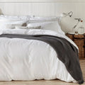 400TC Sateen Duvet Cover in White