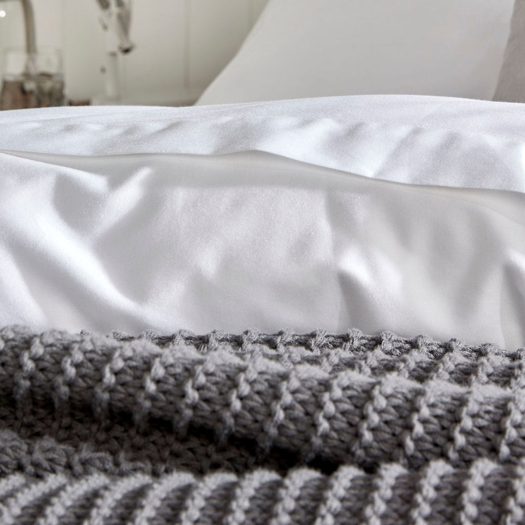 400TC Sateen Duvet Cover in White
