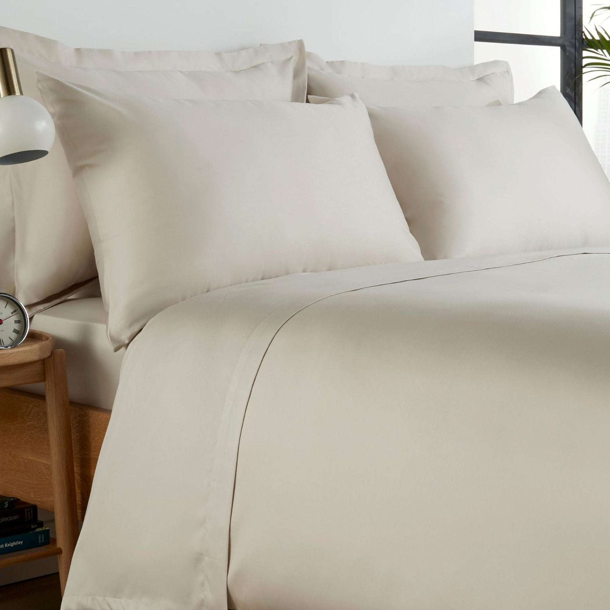 400TC Sateen Pillowcase in Off White