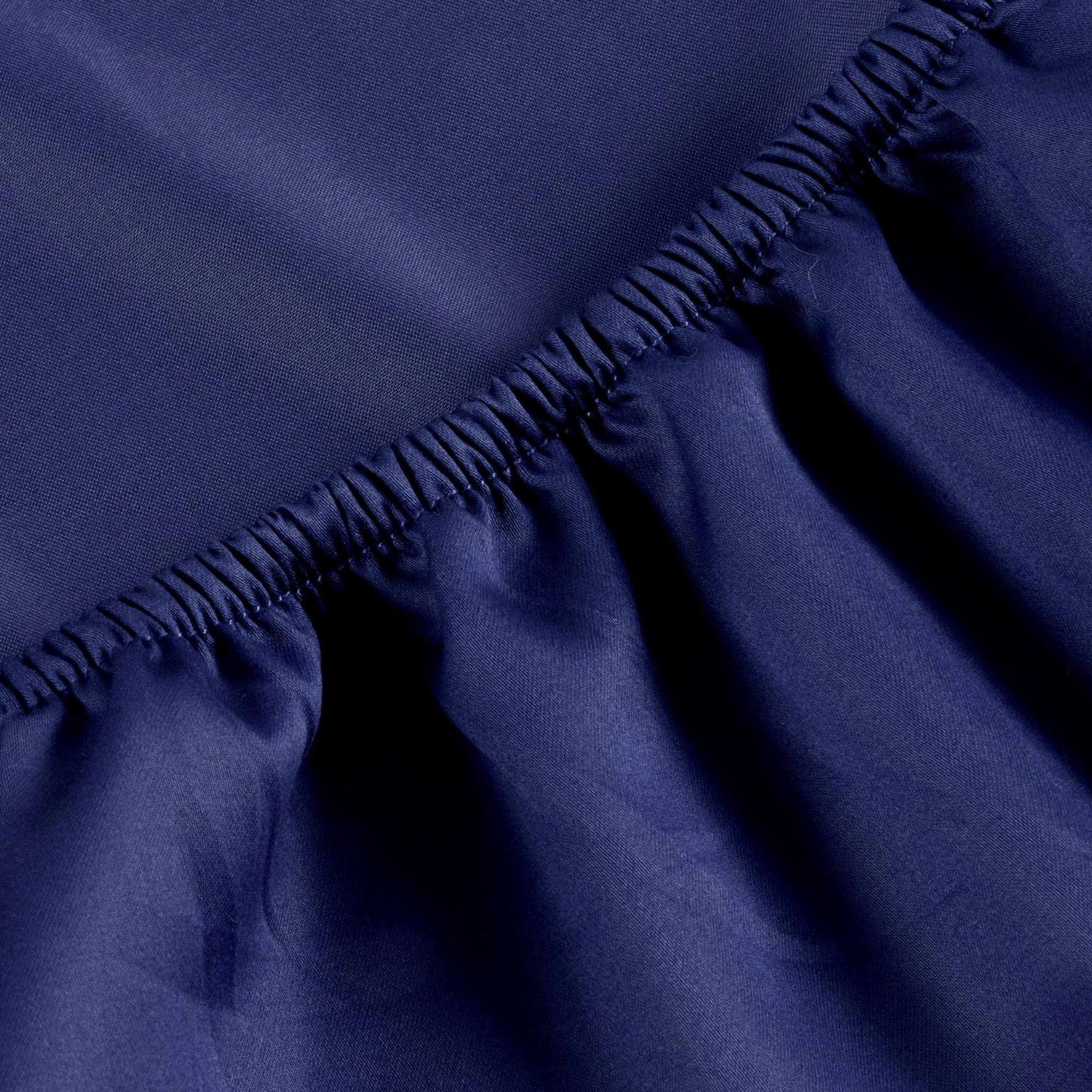 400 TC Sateen Plain Dyed Sheets in Navy