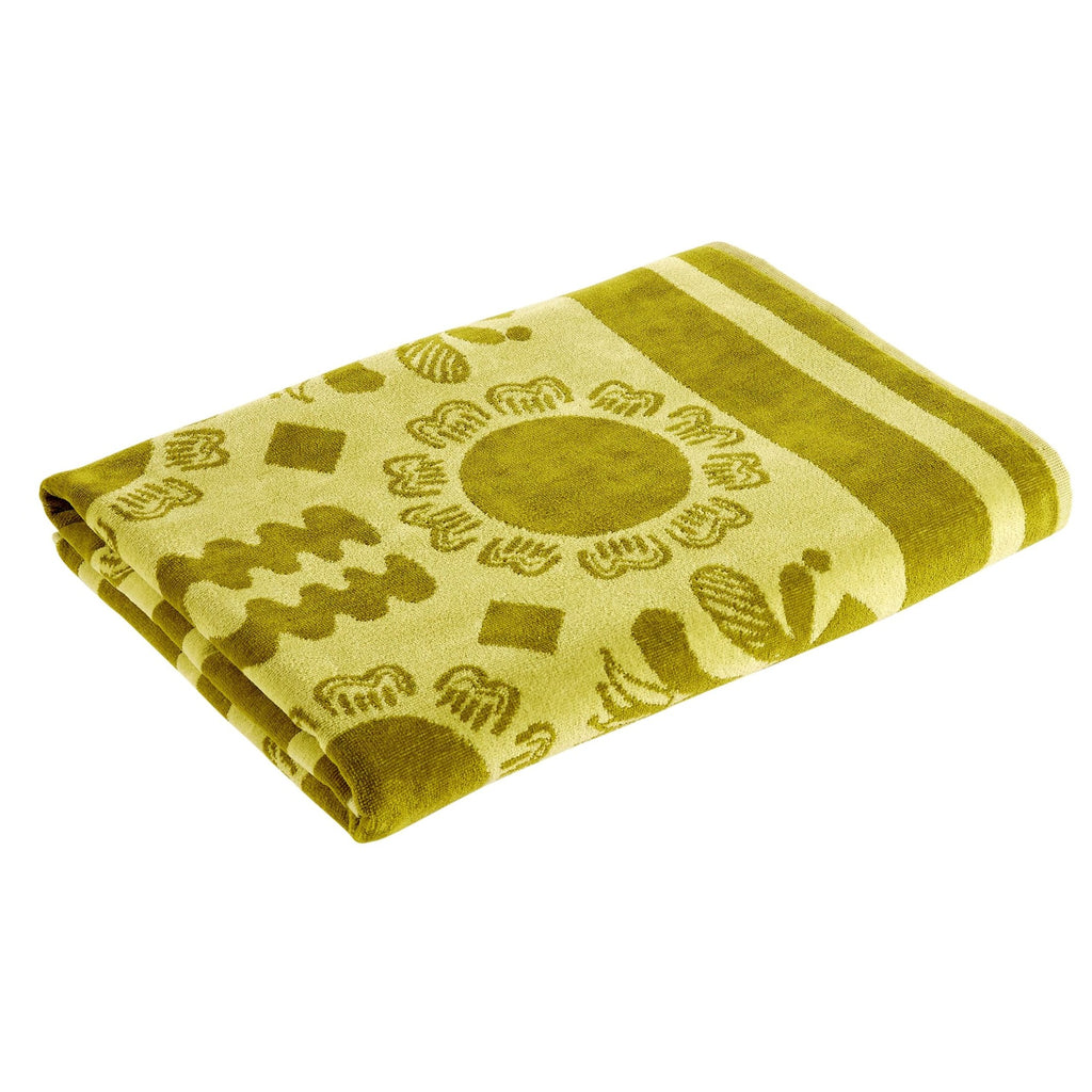 Amalfi Beach Towel in Key Lime